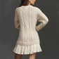 🍁Autumn Special-Sale 50% off💗2025 Women's Cable-Knit Mini Sweater Dress🧶Chic, Comfortable & Made for Every Occasion