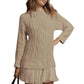 🍁Autumn Special-Sale 50% off💗2025 Women's Cable-Knit Mini Sweater Dress🧶Chic, Comfortable & Made for Every Occasion