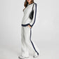 Women's Color-Block Sweatshirt & Wide-Leg Lounge Pants Set