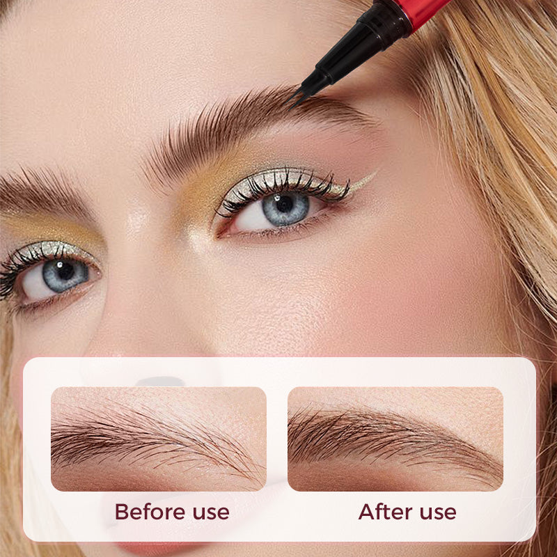 💗LAST DAY - BUY 1 GET 1 FREE💗2-Fork Tip Waterproof Eyebrow Pen for Women