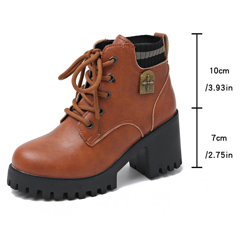 Last day for 50% offD🛍️🛒Women's Lace-Up Martin Boots