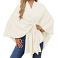 💗LAST DAY PROMOTION - 50%OFF💗Women's Elegant Soft Open Front Poncho Sweater