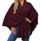 💗LAST DAY PROMOTION - 50%OFF💗Women's Elegant Soft Open Front Poncho Sweater