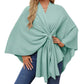 💗LAST DAY PROMOTION - 50%OFF💗Women's Elegant Soft Open Front Poncho Sweater