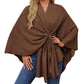 💗LAST DAY PROMOTION - 50%OFF💗Women's Elegant Soft Open Front Poncho Sweater