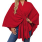 💗LAST DAY PROMOTION - 50%OFF💗Women's Elegant Soft Open Front Poncho Sweater