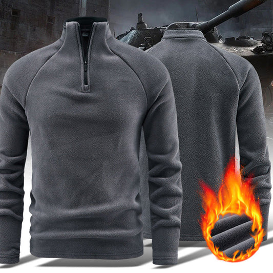 🔥 LAST DAY PROMOTION - 73%OFF 🔥Men's Warm Solid Half Zip Long-Sleeve Tops