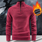 🔥 LAST DAY PROMOTION - 73%OFF 🔥Men's Warm Solid Half Zip Long-Sleeve Tops
