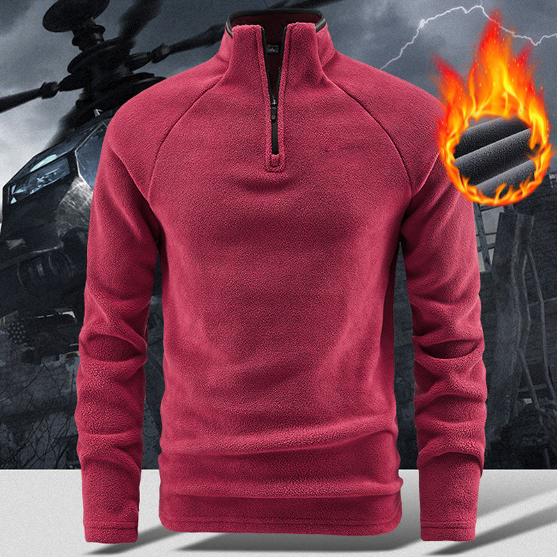 🔥 LAST DAY PROMOTION - 73%OFF 🔥Men's Warm Solid Half Zip Long-Sleeve Tops