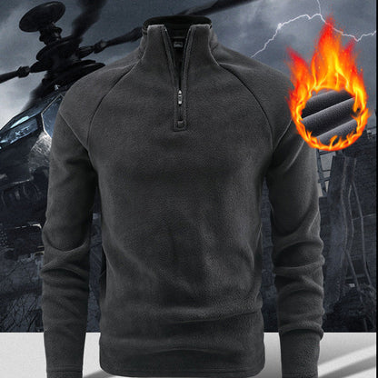 🔥 LAST DAY PROMOTION - 73%OFF 🔥Men's Warm Solid Half Zip Long-Sleeve Tops