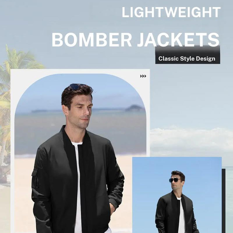 💥New Arrivals: 50% Off-Men's Lightweight Bomber Jacket✈️ free shipping
