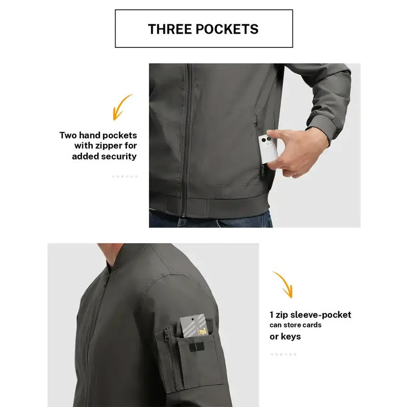 💥New Arrivals: 50% Off-Men's Lightweight Bomber Jacket✈️ free shipping