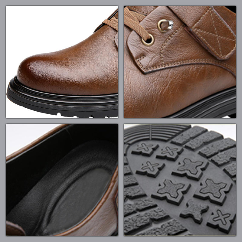 ⏰LAST DAY PROMOTION - 50%OFF⏰ Men's Breathable Retro PU Leather Soft Sole Shoes