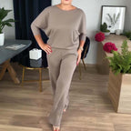 👗 Elegant Longline Cardigan 3-Piece Set – Soft Fabric, Chic Top & Pants for Office Commute & Daily Outings ✨
