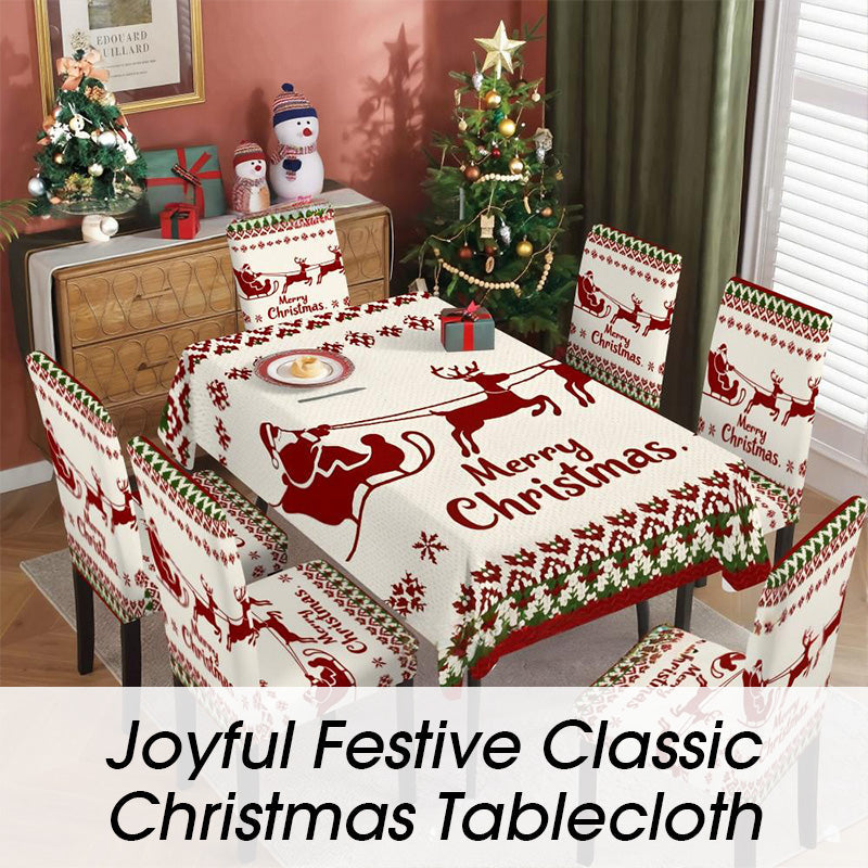 🔥Joyful Festive Classic Christmas Tablecloth