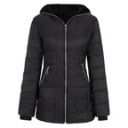 🔥Best Selling🔥Women's Hooded Mid-Length Winter Coat with Plush Lining