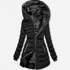 🔥Best Selling🔥Women's Hooded Mid-Length Winter Coat with Plush Lining