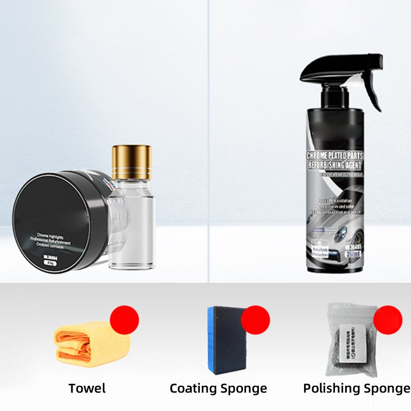 LAST DAY PROMOTION - 50%OFF🚗Car Chrome Polish & Rust Remover Kit