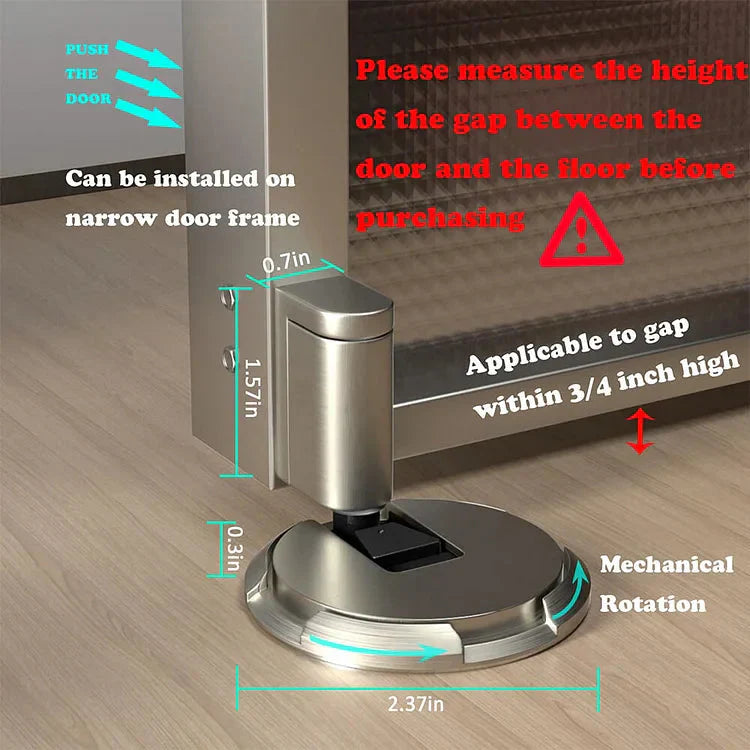 🔥 LAST DAY PROMOTION - 50%OFF 🔥Mechanical Floor Door Stopper with Free 3M Adhesive Sticker