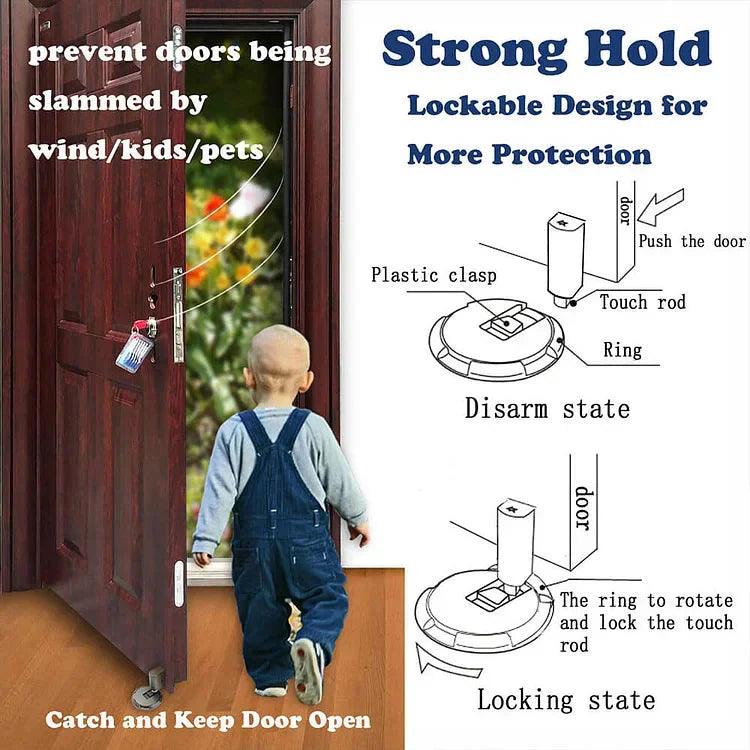 🔥 LAST DAY PROMOTION - 50%OFF 🔥Mechanical Floor Door Stopper with Free 3M Adhesive Sticker