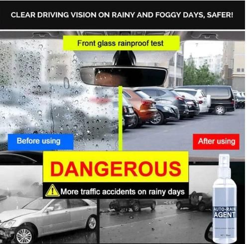 Hot Sale！！⏳Car Glass Anti-fog Rainproof Agent